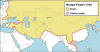 The extent of the Mongol Empire