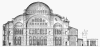 Cross-section of Hagia Sophia, reconstruction
